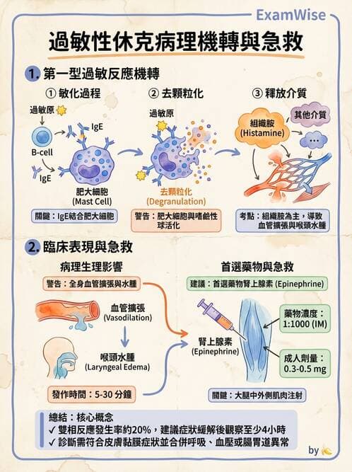 護理師 - 自體免疫疾病與過敏反應 - AI 圖文解析預覽