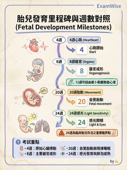 護理師 - 胎兒發育與監測評估 - AI 圖文解析預覽