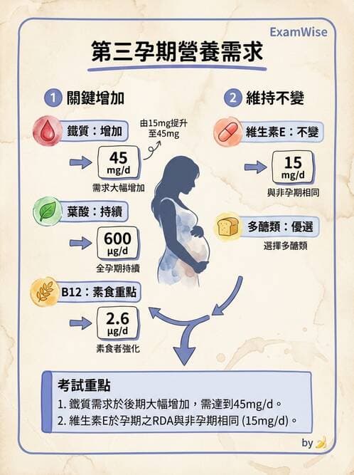 護理師 - 孕期營養心理與衛生政策 - AI 圖文解析預覽