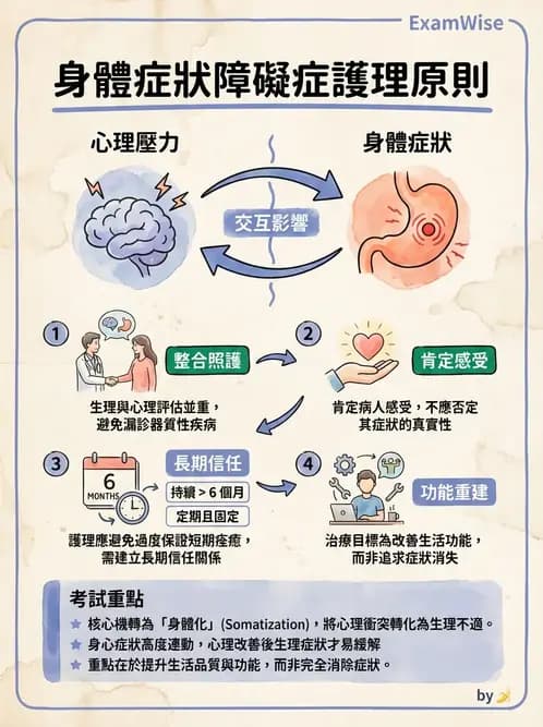 護理師 - 人格障礙與身體症狀障礙 - AI 圖文解析預覽