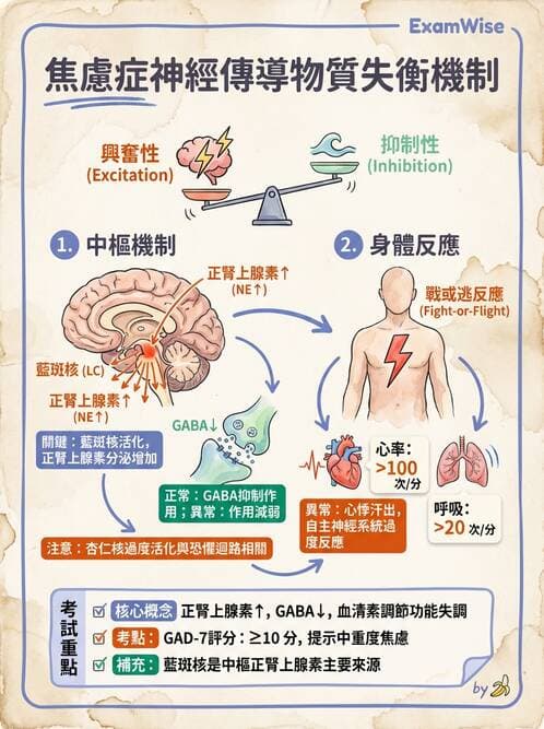 護理師 - 焦慮症與壓力相關障礙 - AI 圖文解析預覽