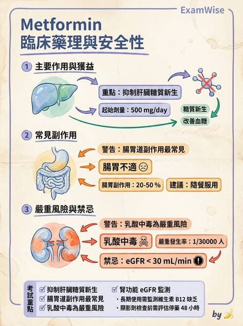 護理師 - 影響新陳代謝及內分泌功能藥物 - AI 圖文解析預覽