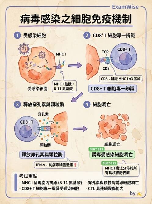 護理師 - 免疫系統組成、抗原-抗體、補體、先天性免疫 - AI 圖文解析預覽