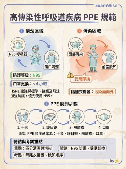 護理師 - 無菌消毒與感染控制 - AI 圖文解析預覽