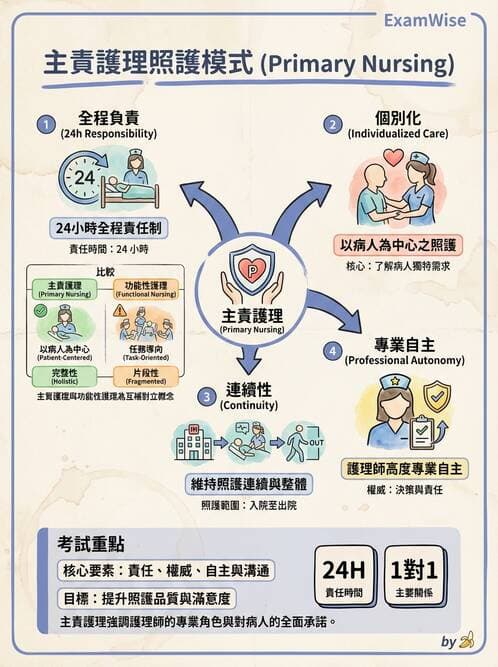 護理師 - 護理照護模式與工作設計 - AI 圖文解析預覽