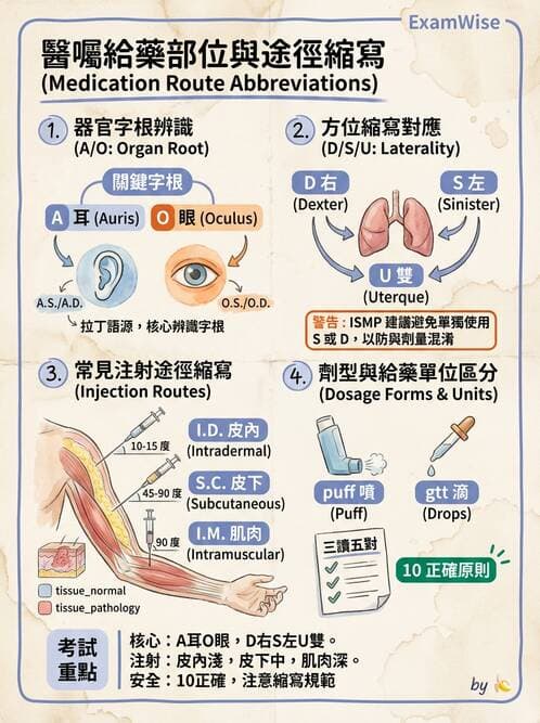 護理師 - 給藥原則與口服給藥 - AI 圖文解析預覽