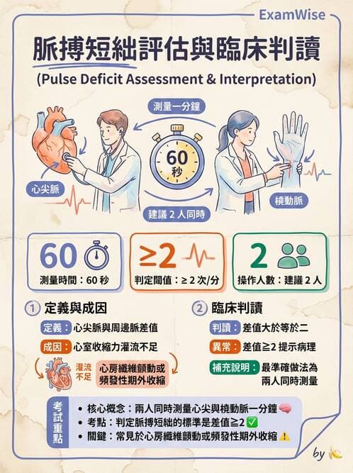 護理師 - 循環評估(脈搏與血壓) - AI 圖文解析預覽