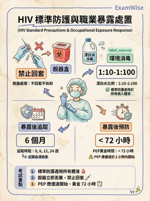 護理師 - 器官移植與AIDS - AI 圖文解析預覽