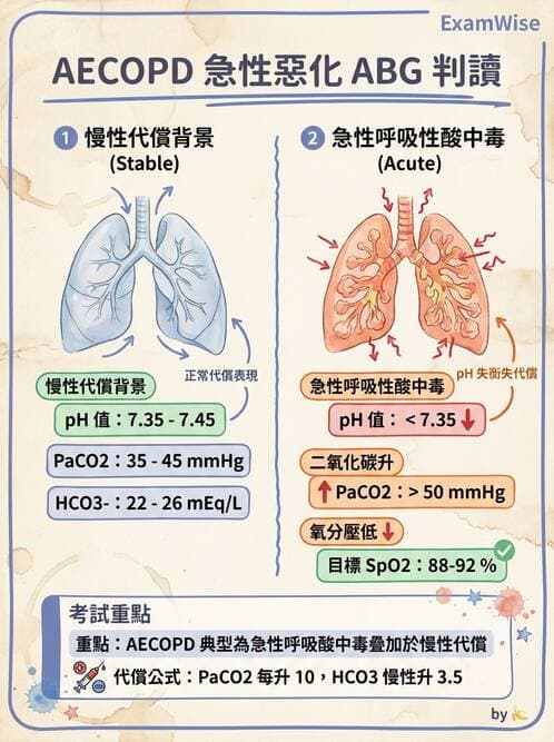 護理師 - COPD與氣喘 - AI 圖文解析預覽