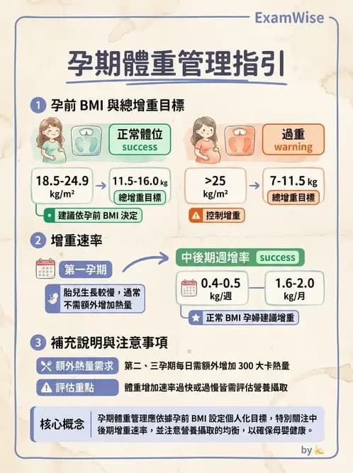 護理師 - 孕期營養心理與衛生政策 - AI 圖文解析預覽