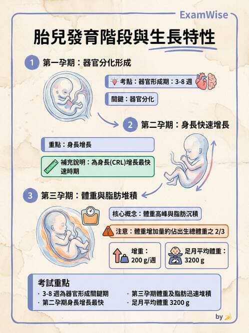 護理師 - 胎兒發育與監測評估 - AI 圖文解析預覽