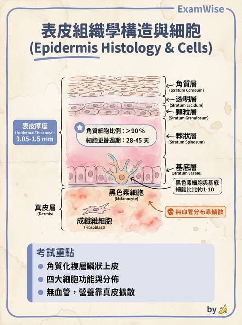 護理師 - 概論、皮膚系統、內分泌系統 - AI 圖文解析預覽