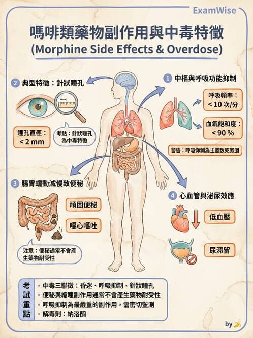 護理師 - 鎮痛、麻醉與神經科藥物 - AI 圖文解析預覽