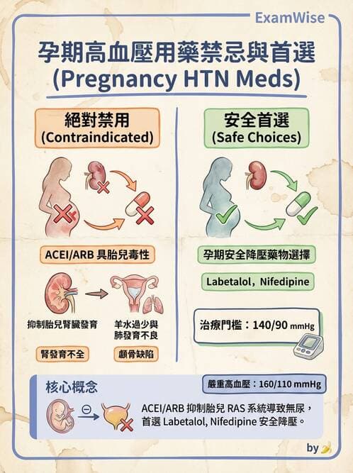 護理師 - 抗高血壓與血管藥物 - AI 圖文解析預覽