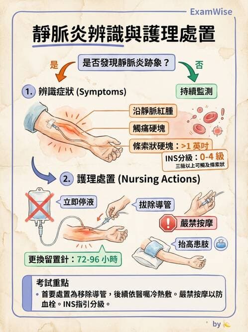 護理師 - 靜脈輸液與電解質平衡 - AI 圖文解析預覽