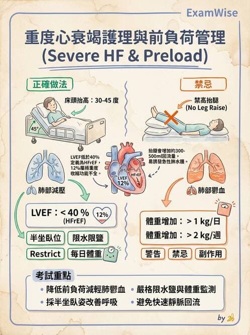 護理師 - 心臟衰竭與心律不整 - AI 圖文解析預覽