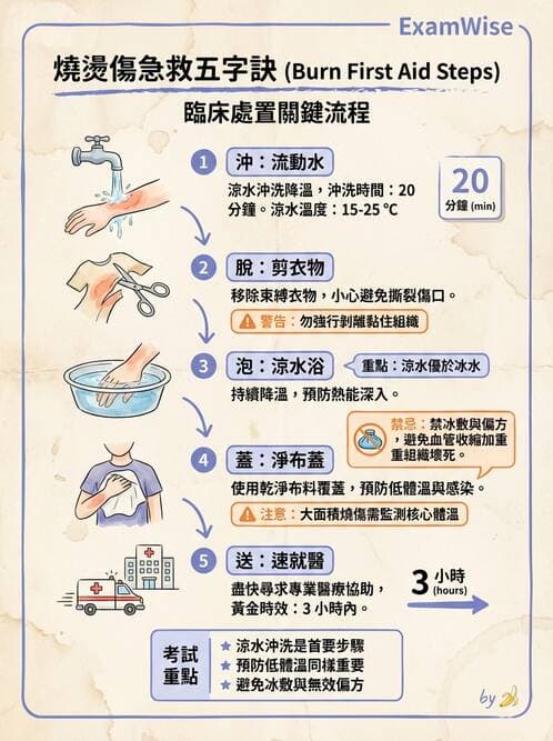 護理師 - 燒傷護理 - AI 圖文解析預覽