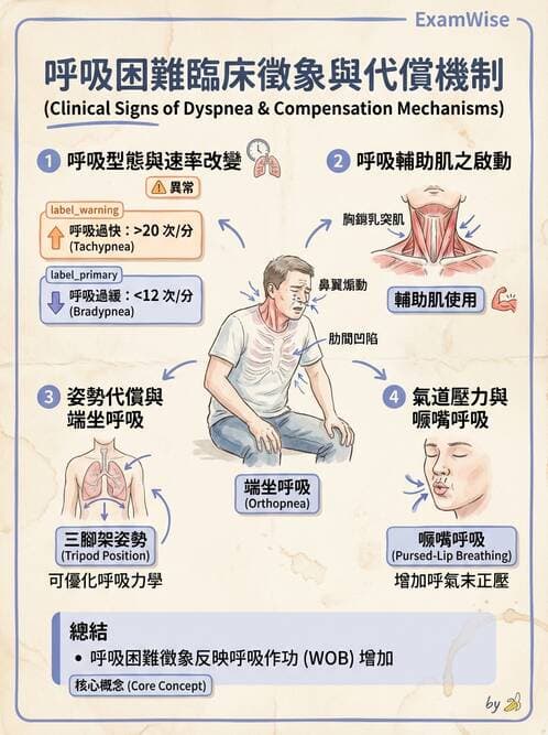 護理師 - 呼吸衰竭與胸腔護理 - AI 圖文解析預覽