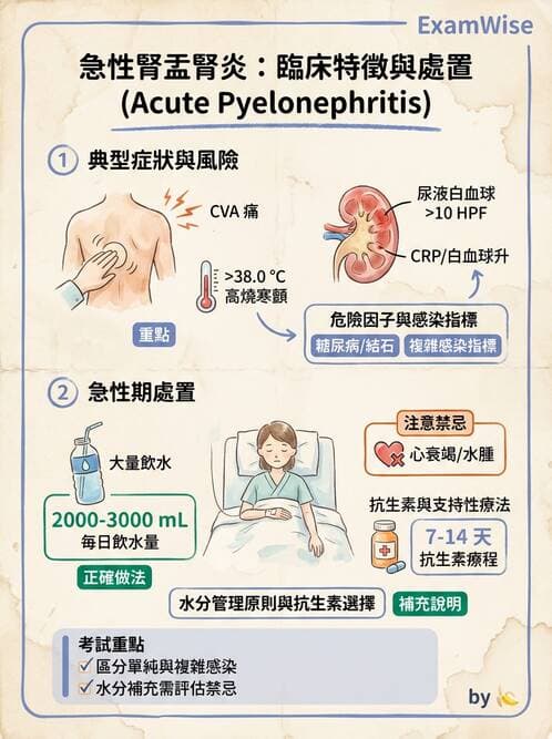 護理師 - 泌尿道疾病與排尿障礙 - AI 圖文解析預覽