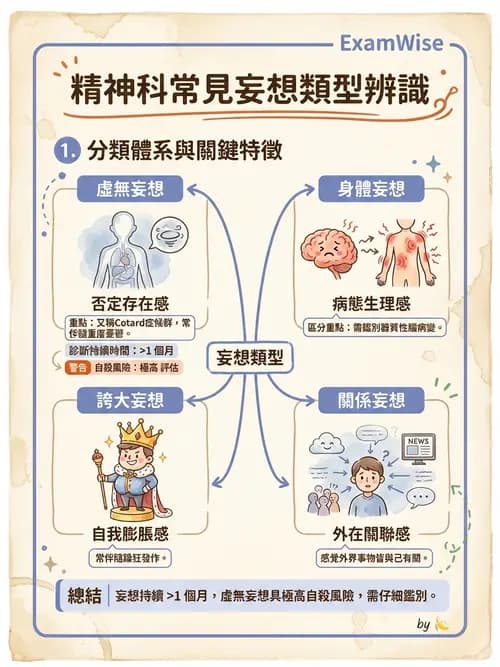 護理師 - 情感與思覺障礙綜合評估 - AI 圖文解析預覽