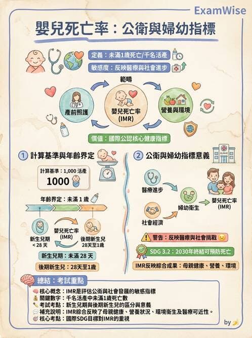 護理師 - 生命統計與健康指標 - AI 圖文解析預覽