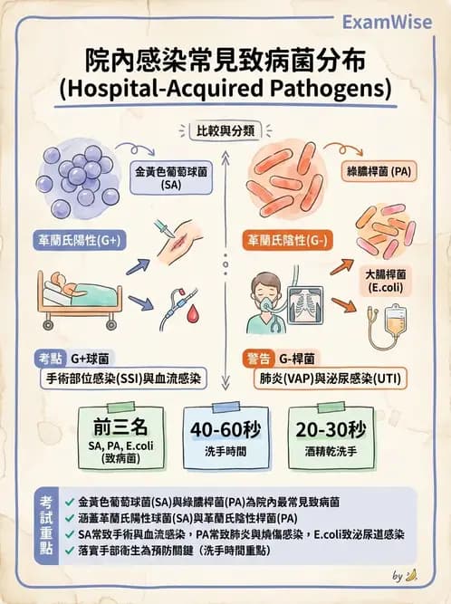 護理師 - 無菌消毒與感染控制 - AI 圖文解析預覽