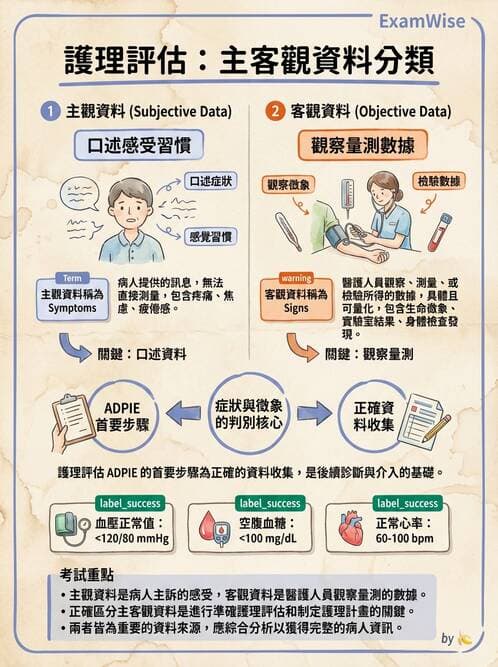 護理師 - 護理過程(評估至評值) - AI 圖文解析預覽