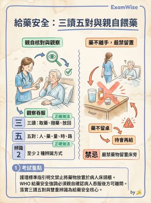 護理師 - 給藥原則與口服給藥 - AI 圖文解析預覽