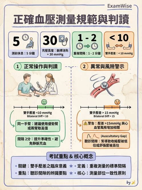 護理師 - 循環評估(脈搏與血壓) - AI 圖文解析預覽