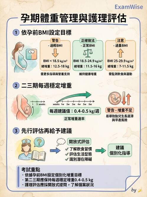 護理師 - 孕期營養心理與衛生政策 - AI 圖文解析預覽