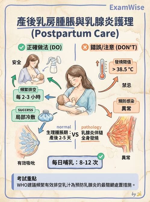 護理師 - 產後生理恢復與護理 - AI 圖文解析預覽