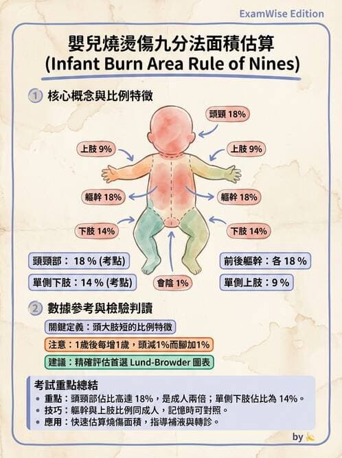 護理師 - 兒童急症與燒傷護理 - AI 圖文解析預覽