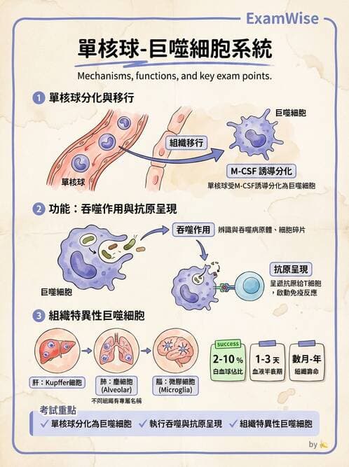 護理師 - 免疫系統組成、抗原-抗體、補體、先天性免疫 - AI 圖文解析預覽