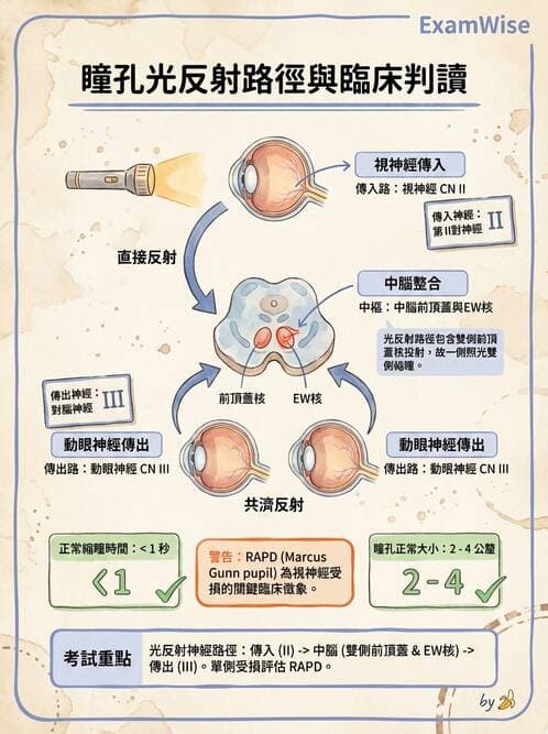 護理師 - 腦功能、自主神經與感覺 - AI 圖文解析預覽