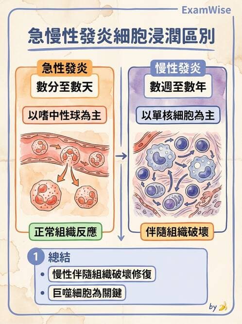 護理師 - 發炎、細胞傷害及修復 - AI 圖文解析預覽