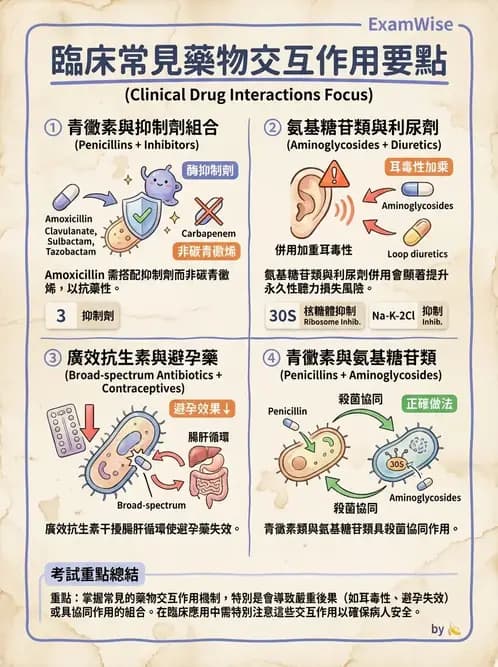 護理師 - 抗感染藥物 - AI 圖文解析預覽