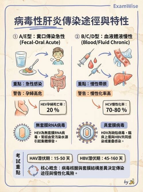 護理師 - DNA 病毒與肝炎病毒 - AI 圖文解析預覽