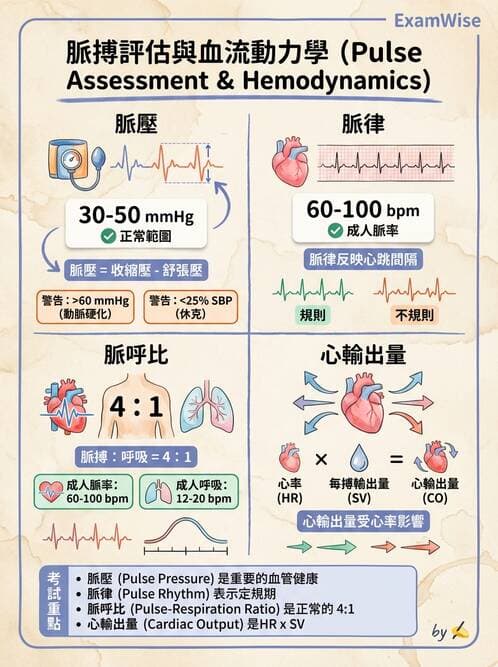 護理師 - 循環評估(脈搏與血壓) - AI 圖文解析預覽