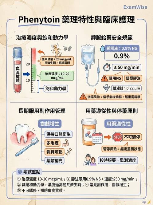 護理師 - 神經退化疾病與癲癇 - AI 圖文解析預覽