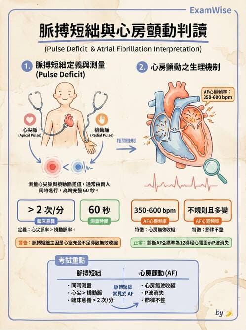 護理師 - 心臟衰竭與心律不整 - AI 圖文解析預覽
