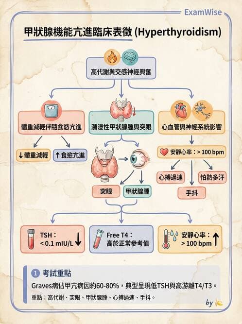 護理師 - 甲狀腺與副甲狀腺疾病 - AI 圖文解析預覽