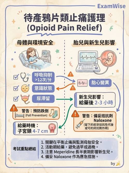 護理師 - 生產疼痛與麻醉技術 - AI 圖文解析預覽