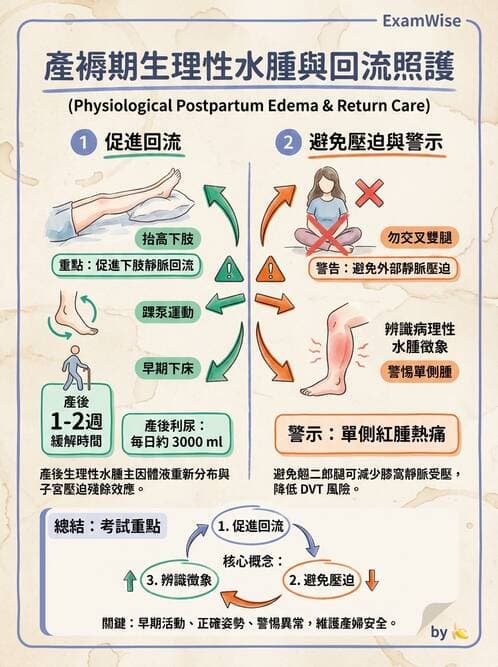護理師 - 產後生理恢復與護理 - AI 圖文解析預覽