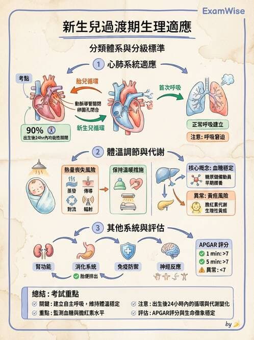 護理師 - 新生兒評估與生理特徵 - AI 圖文解析預覽
