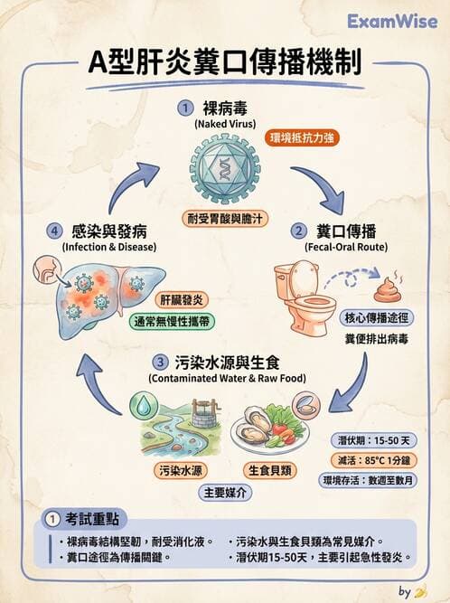 護理師 - DNA 病毒與肝炎病毒 - AI 圖文解析預覽
