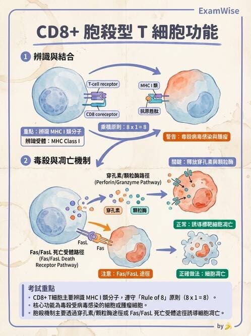 護理師 - 後天性免疫、免疫調節 - AI 圖文解析預覽