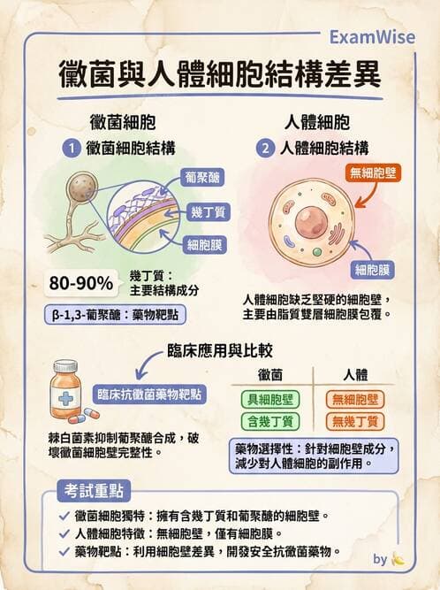 護理師 - 黴菌學概論 - AI 圖文解析預覽