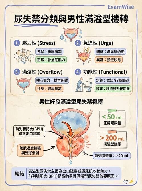護理師 - 泌尿道疾病與排尿障礙 - AI 圖文解析預覽