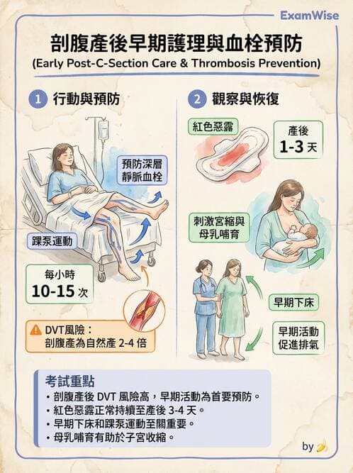 護理師 - 產後生理恢復與護理 - AI 圖文解析預覽