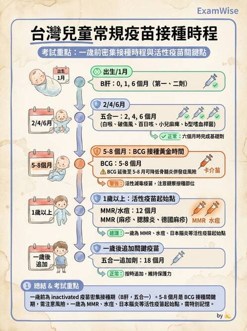 護理師 - 兒童預防保健與安全 - AI 圖文解析預覽